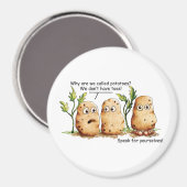 Cute Potatoes Has Toes Funny Potato Pun Magneet (Voorkant / Achterkant)