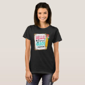 Cute potlood Hallo First Grade Happy First Day T-shirt (Voorkant volledig)