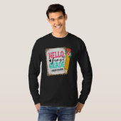 Cute potlood Hallo First Grade Happy First Day T-shirt (Voorkant volledig)