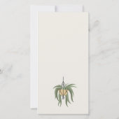 Cute Potted Leafy Succulent Plant Wedding Invite Bedankkaart (Achterkant)