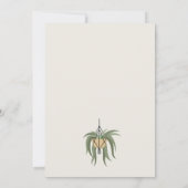 Cute Potted Leafy Succulent Plant Wedding Kaart (Achterkant)