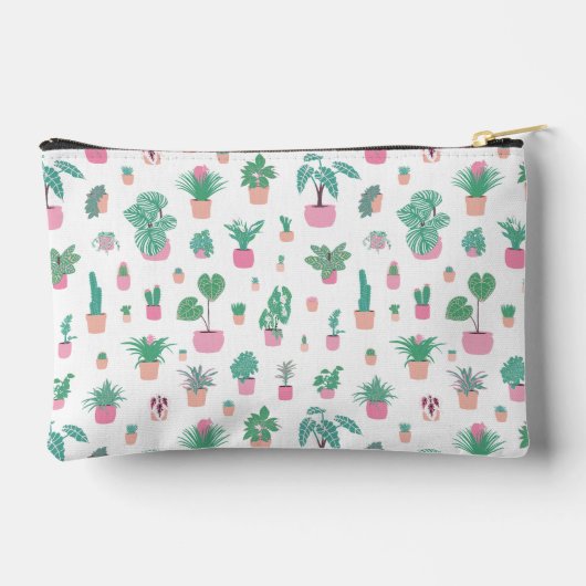 Cute Potted Plants Pattern Zipper Pouch Etui (Achterkant)