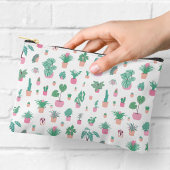 Cute Potted Plants Pattern Zipper Pouch Etui