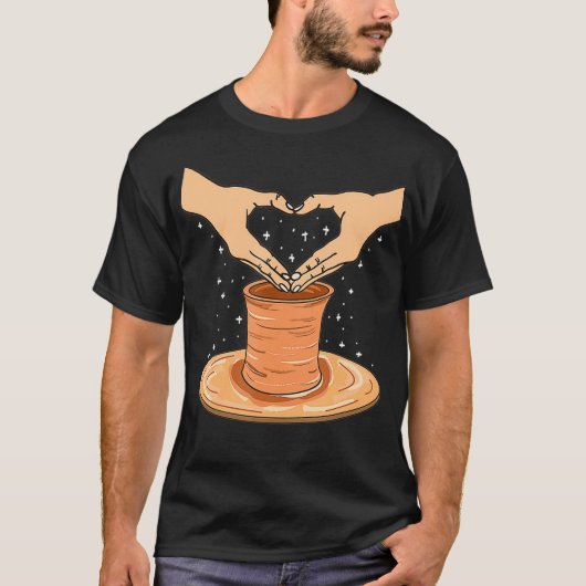 Cute Pottery Lover Gift voor kledingkunstenaars T-shirt (Voorkant)