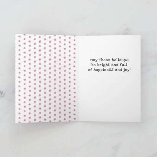 Cute Prairie Dog met Kerstmis met Santa Hat Drawin Kaart (Binnen)