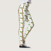 Cute prairie dog sniffing flower cartoon leggings (Rechts)
