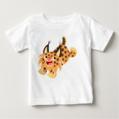 Cute Prankish Cartoon Bobcat Baby T-Shirt (Voorkant)