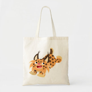 Cute Prankish Cartoon Bobcat Bag Tote Bag