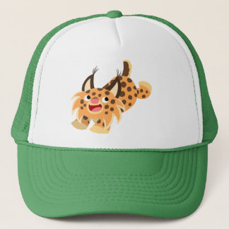 Cute Prankish Cartoon Bobcat Pet