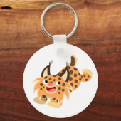 Cute Prankish Cartoon Bobcat Sleutelhanger (Voorkant)