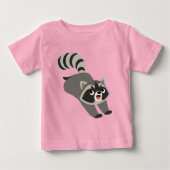 Cute Prankish Cartoon Raccoon Baby T-Shirt (Voorkant)