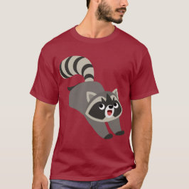 Cute Prankish Cartoon Raccoon T-Shirt