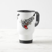 Cute Prankish Cartoon Zebra Commuter Mok (Voorkant rechts)
