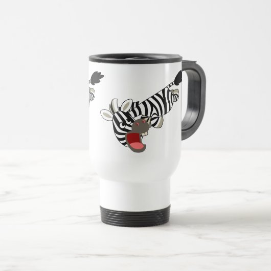 Cute Prankish Cartoon Zebra Commuter Mok (Voorkant rechts)