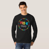Cute Pre K Squad School Admin Appreaison Front O T-shirt (Voorkant volledig)