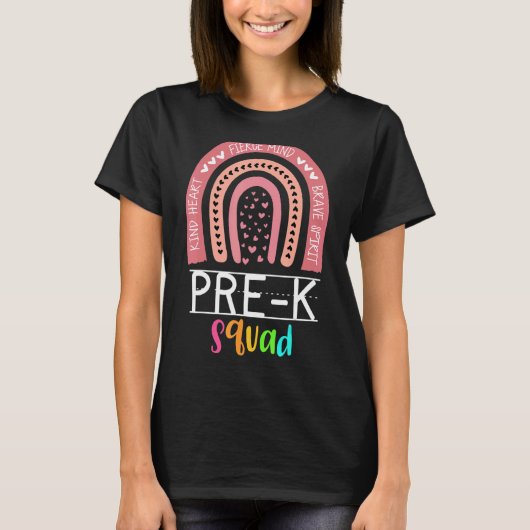 Cute Pre K Squad School Admin Appreaison Front O T-shirt (Voorkant)