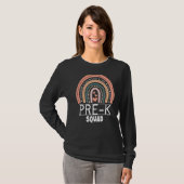 Cute Pre K Squad School Admin Appreaison Front O T-shirt (Voorkant volledig)