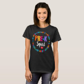 Cute Pre K Squad School Admin Appreaison Front O T-shirt (Voorkant volledig)