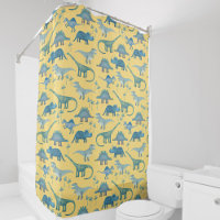 Cute Prehistorische Dinosaur Pattern Yellow