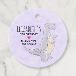 Cute Prehistorische Dinosaur Speelgoed Waterverf Bedankjes Labels