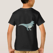 Cute Prehistorische T-Rex Dinosaur gepersonaliseer T-shirt (Achterkant)
