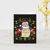 Cute Preppy Christmas,reindeer Brushstrokes Funny  Kaart (Gele Bloem)