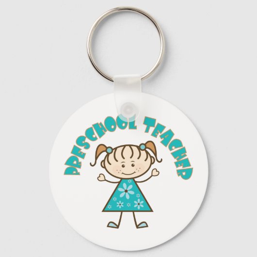 Cute Preschool leraar Sleutelhanger (Voorkant)