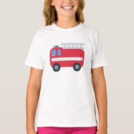 Cute pret Dino Fire engine Terug naar school T-shirt