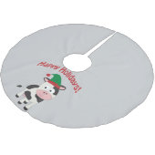 Cute Prettige feestdagen Kerstmis Elf Koe Kerstboom Rok (Gekanteld)