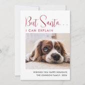 Cute Prettige feestdagen Pet Photo Feestdagenkaart (Voorkant)