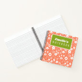 Cute pretty flowers and buzzing insects girls notitieboek (Binnen)