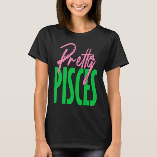 Cute pretty pisces zodiac signs aka t-shirt (Voorkant)