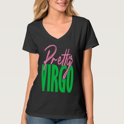 Cute pretty virgo zodiac signs aka t-shirt (Voorkant)