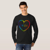 Cute Pride Heart Lgbtq Lesbian Rainbow Apparel Gay T-shirt (Voorkant volledig)