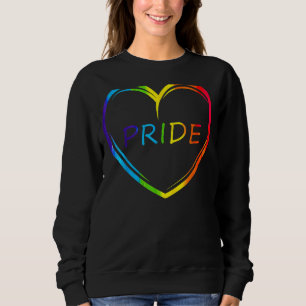 Cute Pride Heart Lgbtq Lesbian Rainbow Apparel Gay Trui