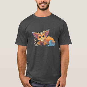 Cute Primitive Fox Warrior T-shirt