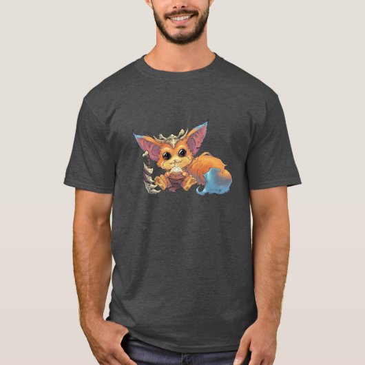 Cute Primitive Fox Warrior T-shirt (Voorkant)