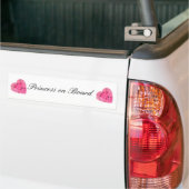 Cute Princess aan boord van Bumpersticker (Op Truck)