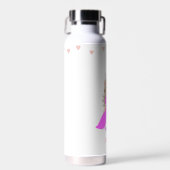 Cute Princess and Stars on White Water Bottle Waterfles (Voorkant)