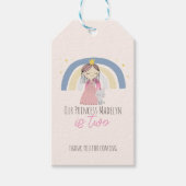 Cute Princess Birthday Party Cadeaulabel (Voorkant)