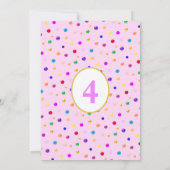 Cute Princess Birthday Party Kaart (Achterkant)