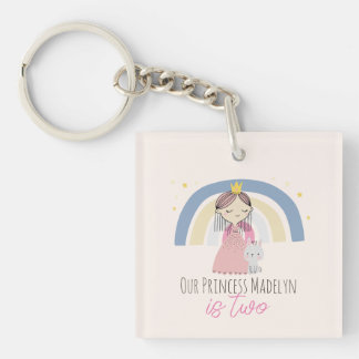 Cute Princess Birthday Party Sleutelhanger