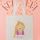 Cute Princess Cartoon Character Tote Bag