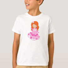Cute Princess, Crown, Pink Dress, Oranje haar