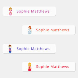 Cute Princess Custom Persoonlijke benaming Clothin Labels