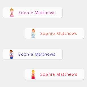 Cute Princess Custom Persoonlijke benaming Clothin Labels