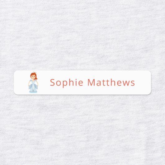 Cute Princess Custom Persoonlijke benaming Clothin Labels (Design 2)