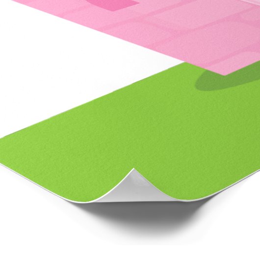 Cute Princess en Knight Birthday Party Banner Poster (Hoek)