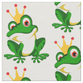 Cute Princess Frog. Kroon. Groen Stof (Close Up)