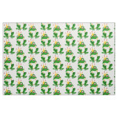 Cute Princess Frog. Kroon. Groen Stof (Fat Quarter)
